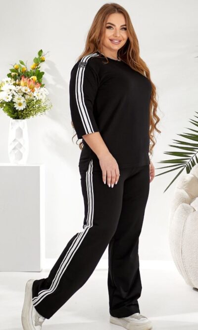 Костюм жіночий, великого розміру, від 48 до 58р, з лампасами
