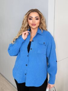 Сорочка жіноча, вельветова, від 48 до 58 р, універсальна