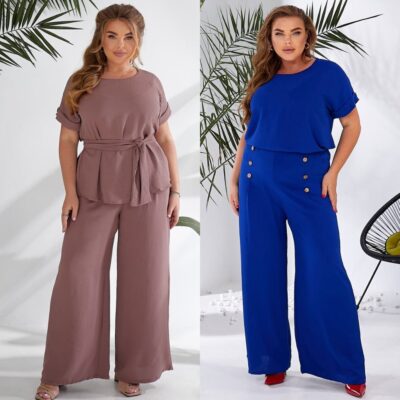 Костюм жіночий брючний, від 50 до 56р, легка креп жатка