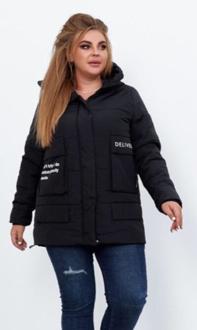 Куртка жіноча, утеплена синтепоном 150, з капюшоном, від 50 до 54 р