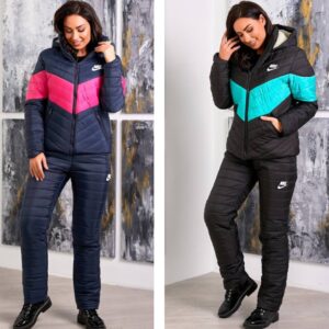 Костюм жіночий, від 42 до 56р-ру, куртка з капюшоном на овчині