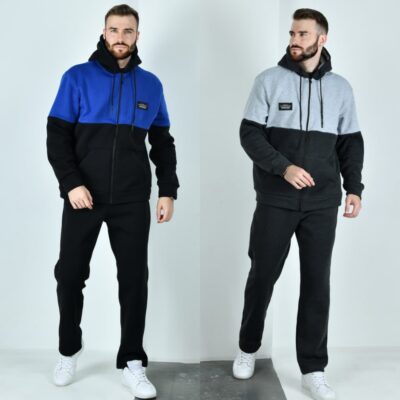 Костюм чоловічий спортивний, теплий, на флісі, до 66 р, кофта з капюшоном