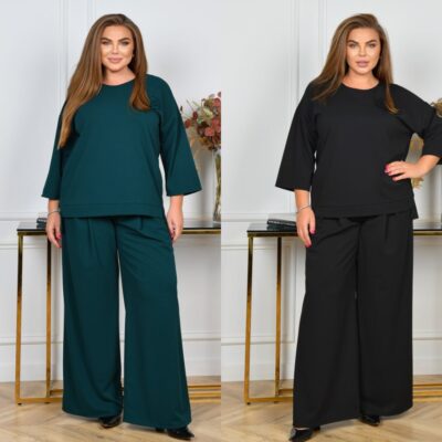Костюм жіночий брючний, від 52 до 66 р, туніка та штани-палаццо