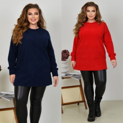 Туніка жіноча, від 52 до 66р, теплий трикотаж альпака