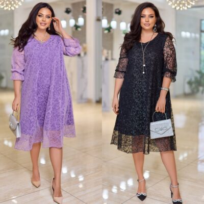 Сукня жіноча, мереживна, від 50 до 60 р, вільного крою