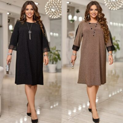 Сукня жіноча, від 50 до 60р, прямого силуету, люрекс трикотаж