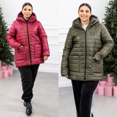 Куртка жіноча, на синтепоні 150, на блискавці, з капюшоном, від 48 до 62 р