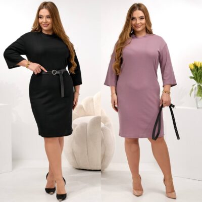 Сукня жіноча, від 48 до 58р, трикотаж рубчик, прямого силуету