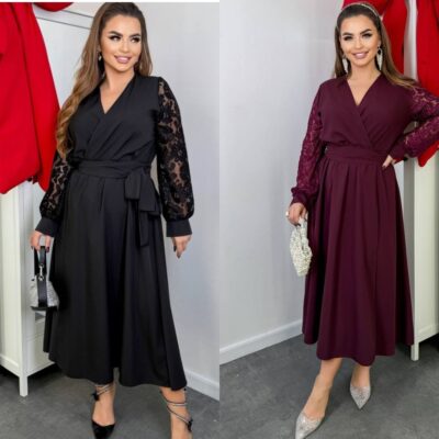 Сукня жіноча, ошатна, від 48 до 66 р, виріз та спідниця на запах