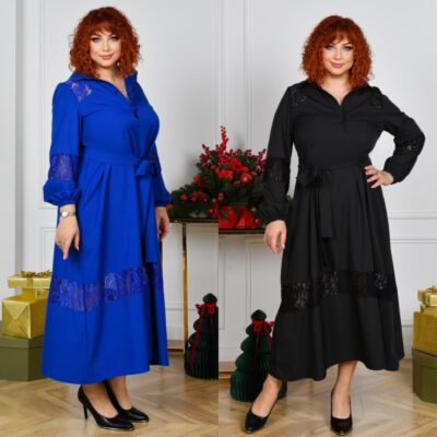 Сукня жіноча, від 48 до 66р, декорована гіпюром, вільного силуету