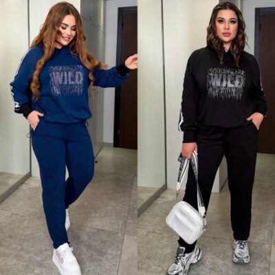 Костюм жіночий спортивний, від 48 до 62р, молодіжний, зі стразами та лампасами