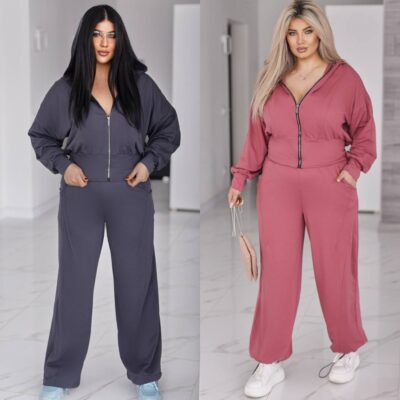 Костюм жіночий спортивний, від 50 до 64р,двунитка, кофта з капюшоном та штани