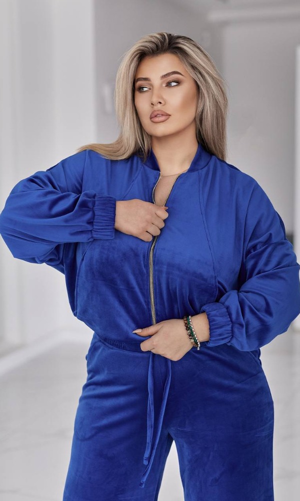 Костюм жіночий, велюровий, від 50 до 64р, кофта oversize та широкі штани