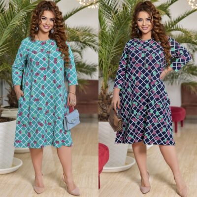 Сукня жіноча, трикотаж, трапеція, (р. 50-60)