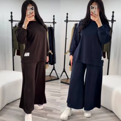 Костюм жіночий, брючний, двунитка, кофта та штани, (р. 48-58)