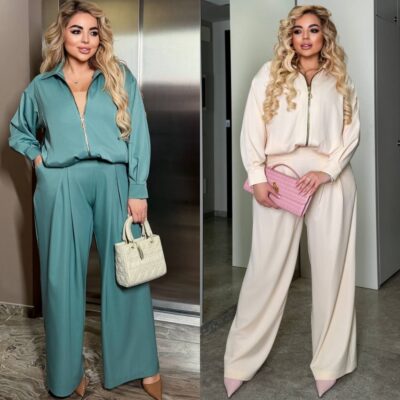 Костюм жіночий брючний, офісний, батальний (р. 50-64)