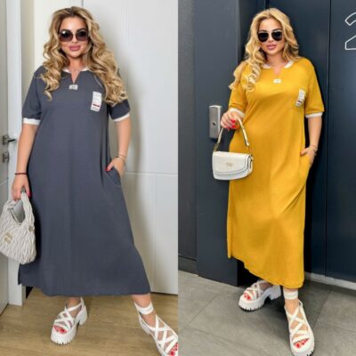 Сукня жіноча, літня, стильна, прямого крою, модна, (р.48-58)