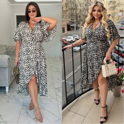 Сукня жіноча, з софту, на запах, легка, молодіжна, (р. 50-60)